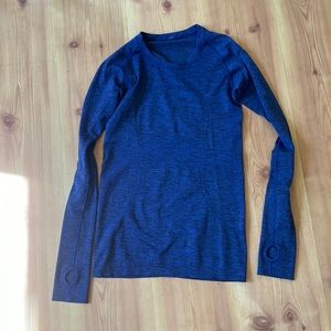 Heathered blue LS swiftly